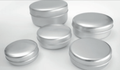Round Top Aluminium Containers